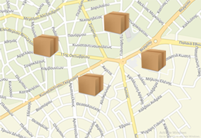 Kozani xartis map